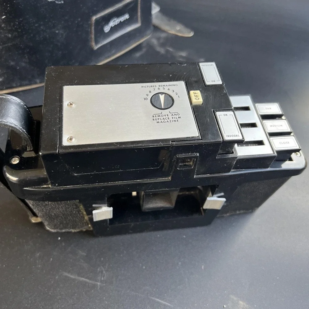 Vintage Fotron III Camera - Power Tested (Orange Light Works) - Case & Cord